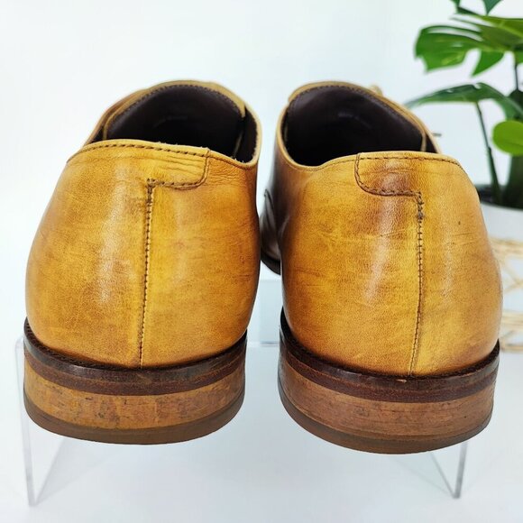 Cole Haan Men\'s Williams Plain II Brown Leather Oxfords Shoes Size 11.5